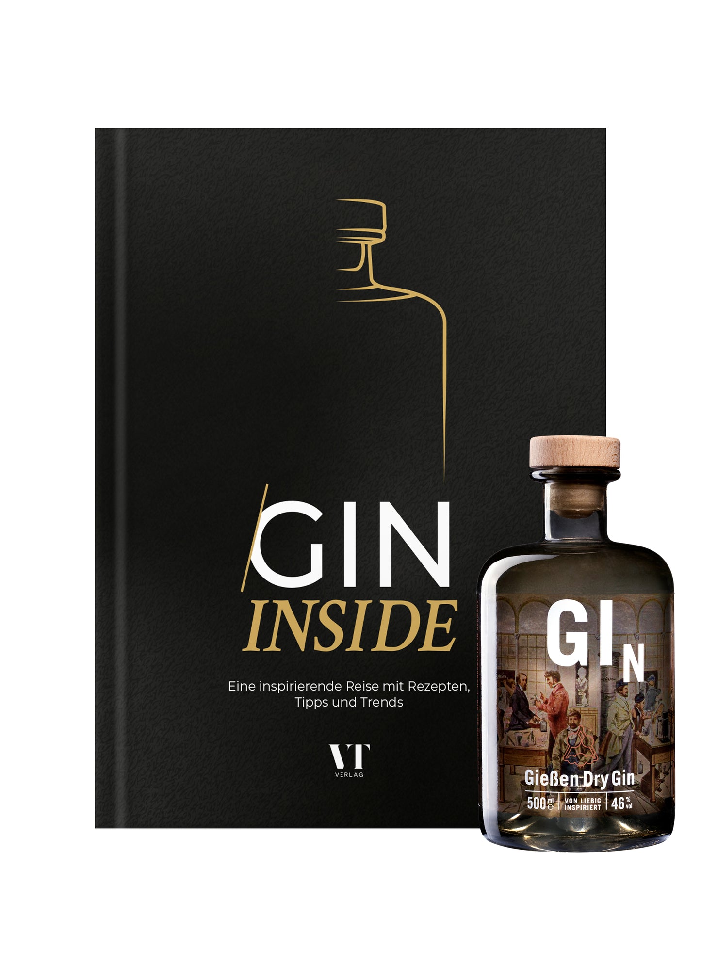 BUNDLE: Buch "Gin Inside – Collector’s Edition“ und 500 ml Gießen Dry Gin